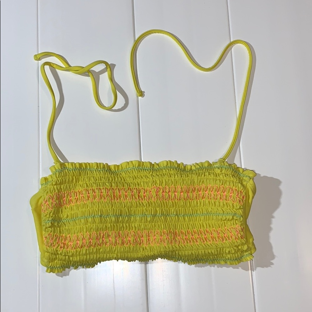 Yellow bikini top